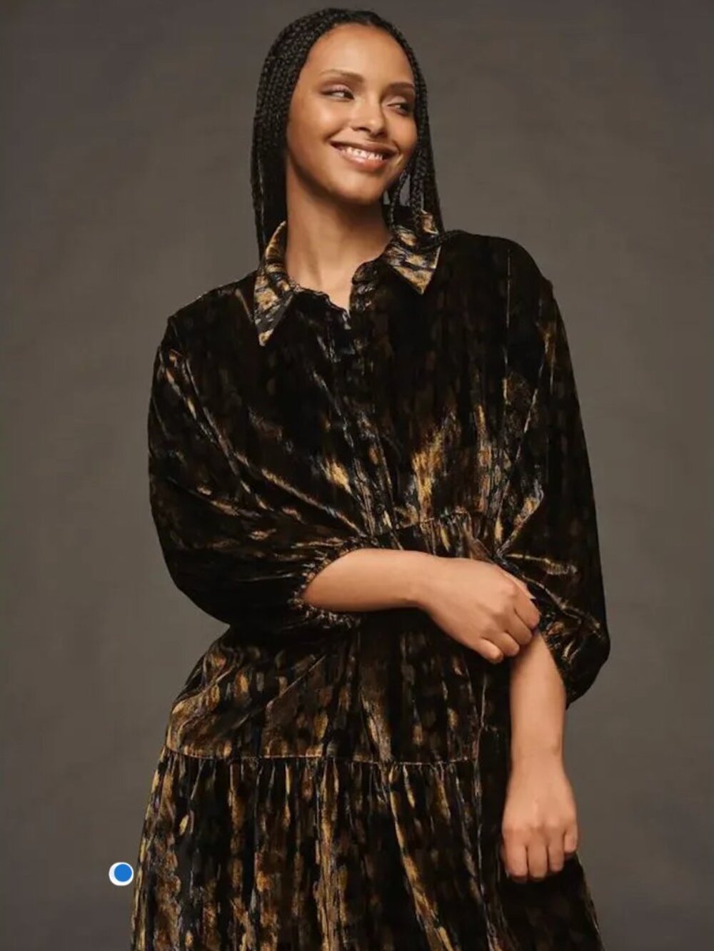Anthropologie Maeve Bettina Tiered Shirt Dress - Picture 2 of 8